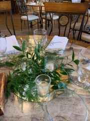 Complimentary-Mirror-Votives-Tea-Lights-with-Greens