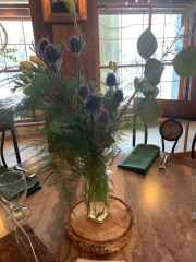 Wood-Cookie-with-Centerpiece-Thistle